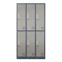PROCHEF - Locker Casillero Metalico 3 Cuerpos 6 Puertas