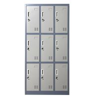 Locker Casillero Metalico 3 Cuerpos 9 Puertas
