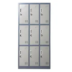 PROCHEF - Locker Casillero Metalico 3 Cuerpos 9 Puertas