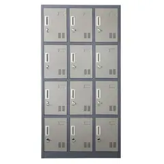 PROCHEF - Locker Casillero Metalico 3 Cuerpos 12 Puertas