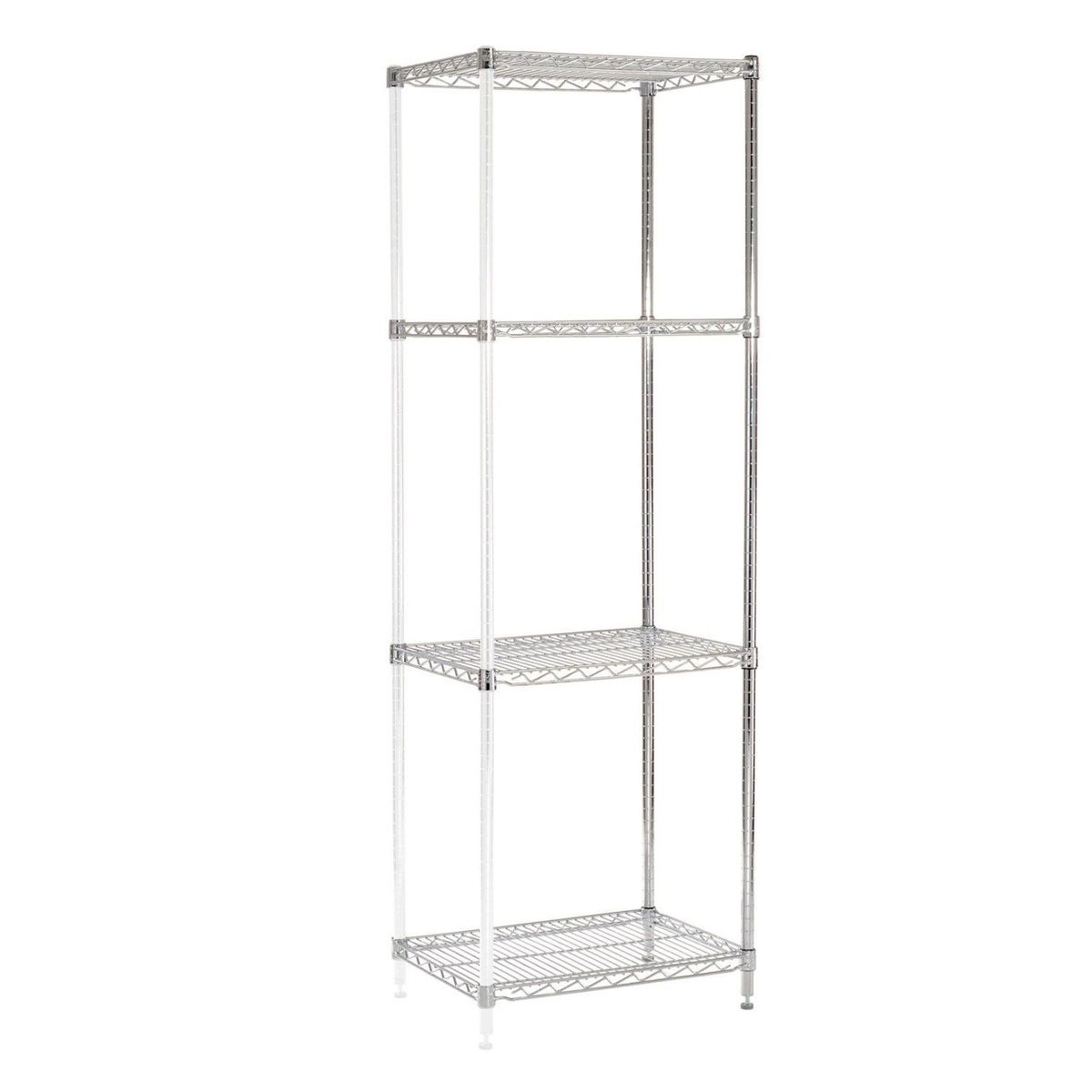 PROCHEF - Estante Cromado 4 Bandejas 60x45x180 cm. Capacidad 800 kg.