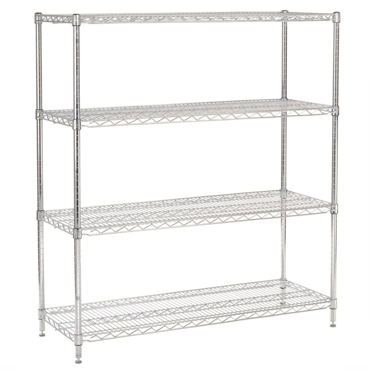 PROCHEF - Estante Cromado 4 Bandejas 120x45x150 cm Capacidad 800 kg.