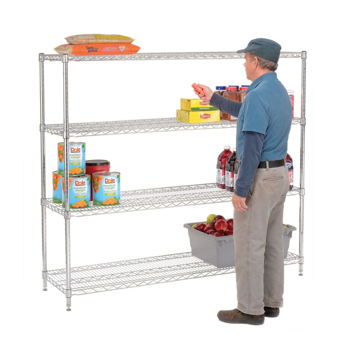 PROCHEF - Estante 4 Bandejas 150x45x150 cm Capacidad 1000 kg