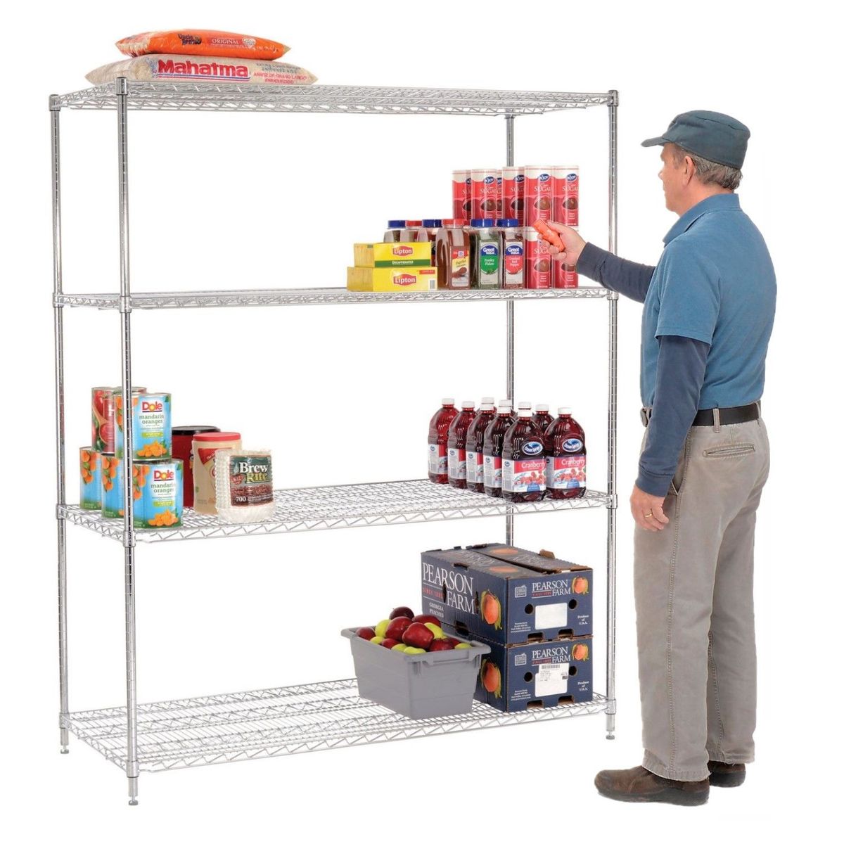 PROCHEF - Estante 4 Bandejas 150x60x180 cm Capacidad 1000 kg