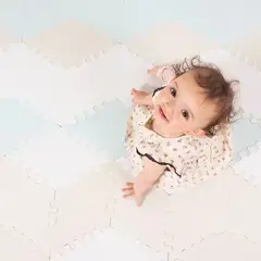 BRIC - Playmat Alfombra de Juegos Bebe Goma Eva RIO AZUL-GRIS