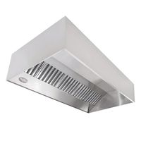 Campana Industrial Mural 2x1 mt Acero Inoxidable