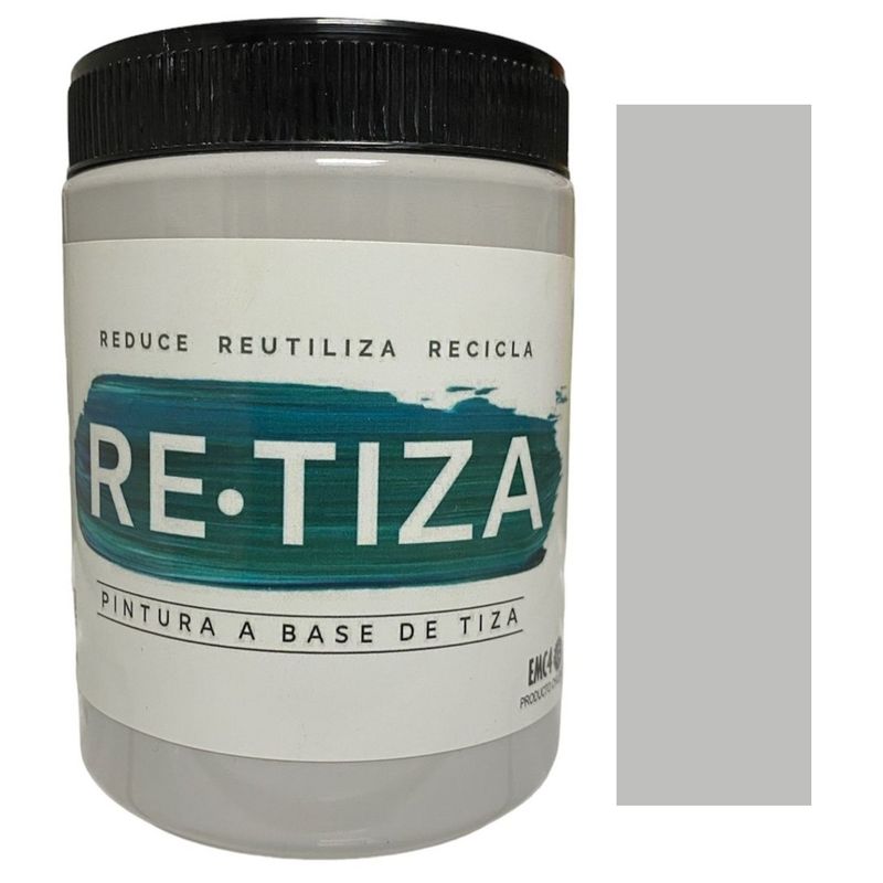 RETIZA - GRIS CLARO-PERLA  1 kilo. Pintura Tizada/Vintage base agua mate