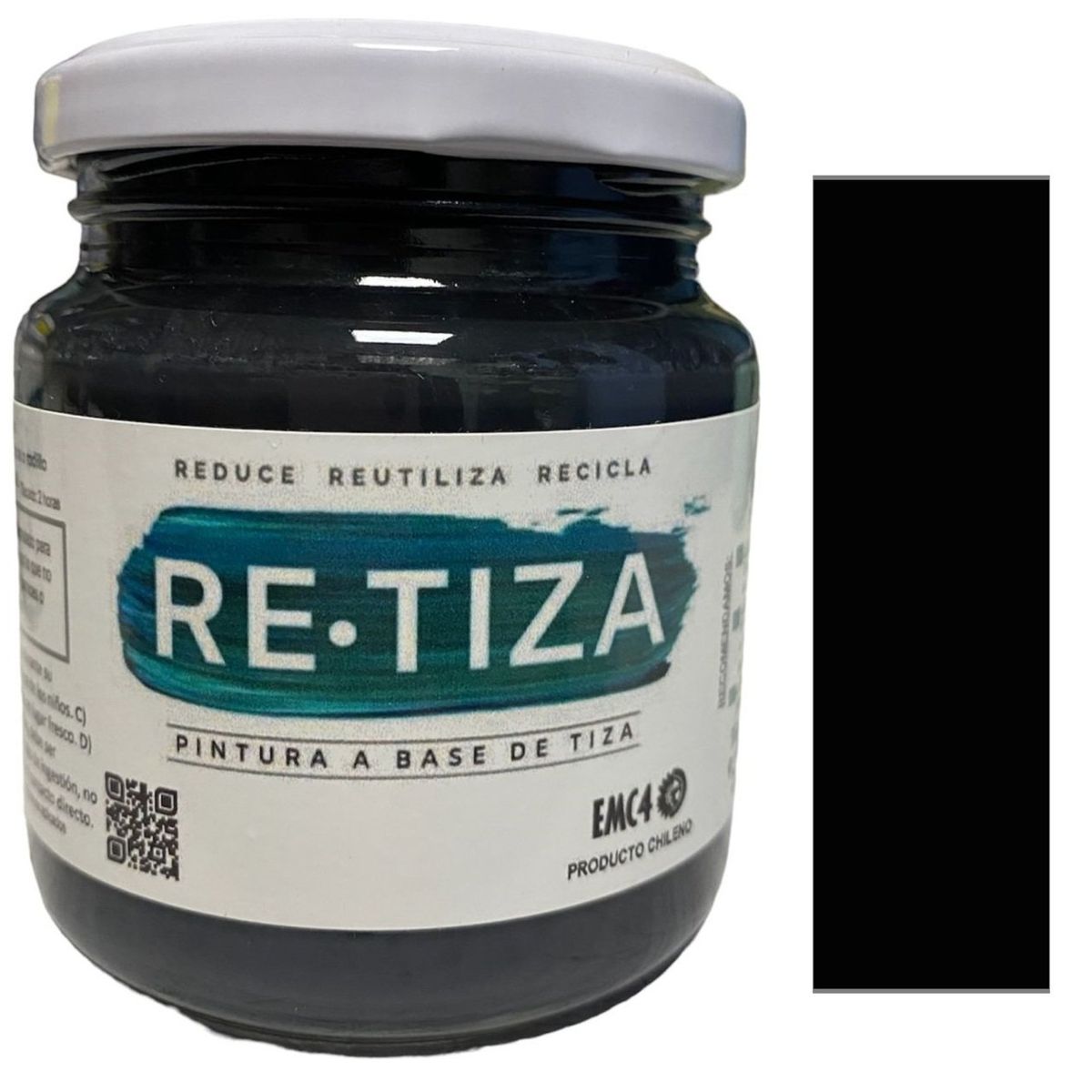 RETIZA - NEGRO PIZARRON 250 grs. Pintura Tizada/Vintage base agua mate