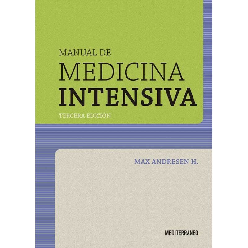 EDITORIAL MEDITERRANEO - Libro Manual De Medicina Intensiva, 3ª Ed.