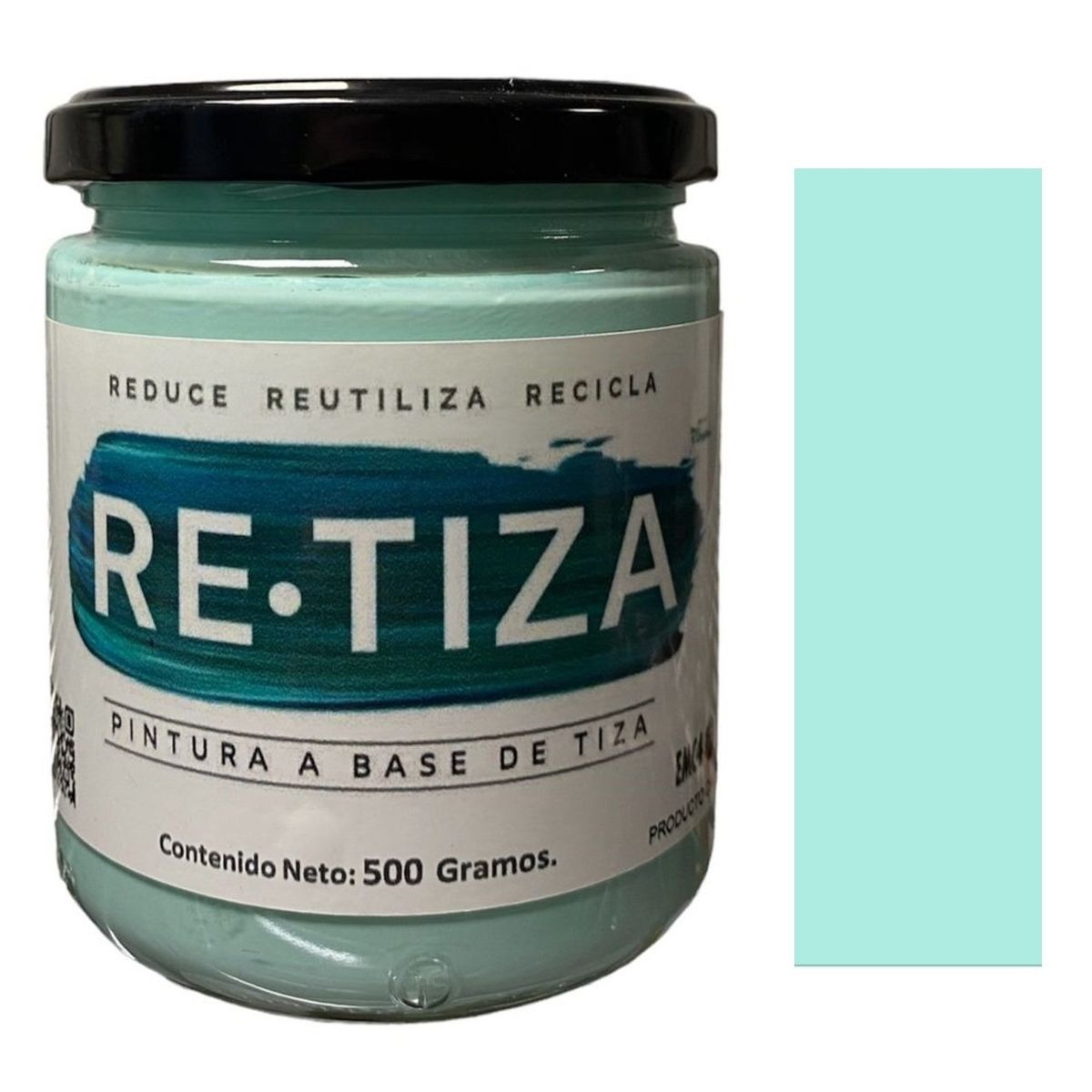 RETIZA - VERDE MENTA 250 grs. Pintura Tizada/Vintage base agua mate