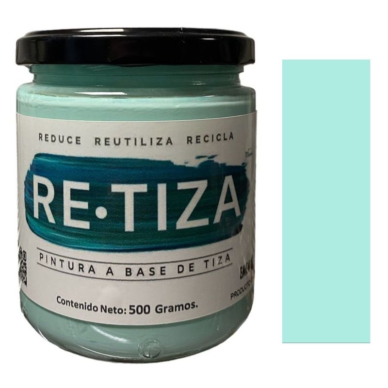 RETIZA - VERDE MENTA 250 grs. Pintura Tizada/Vintage base agua mate
