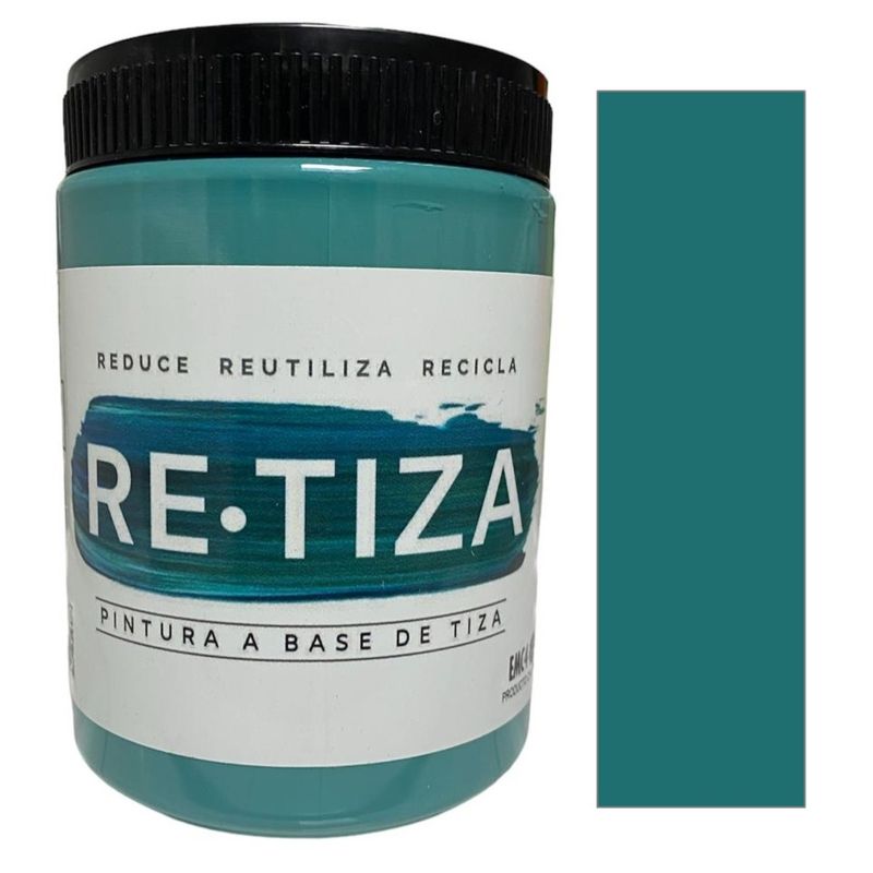RETIZA - VERDE ESMERALDA  1 kilo. Pintura Tizada/Vintage base agua mate