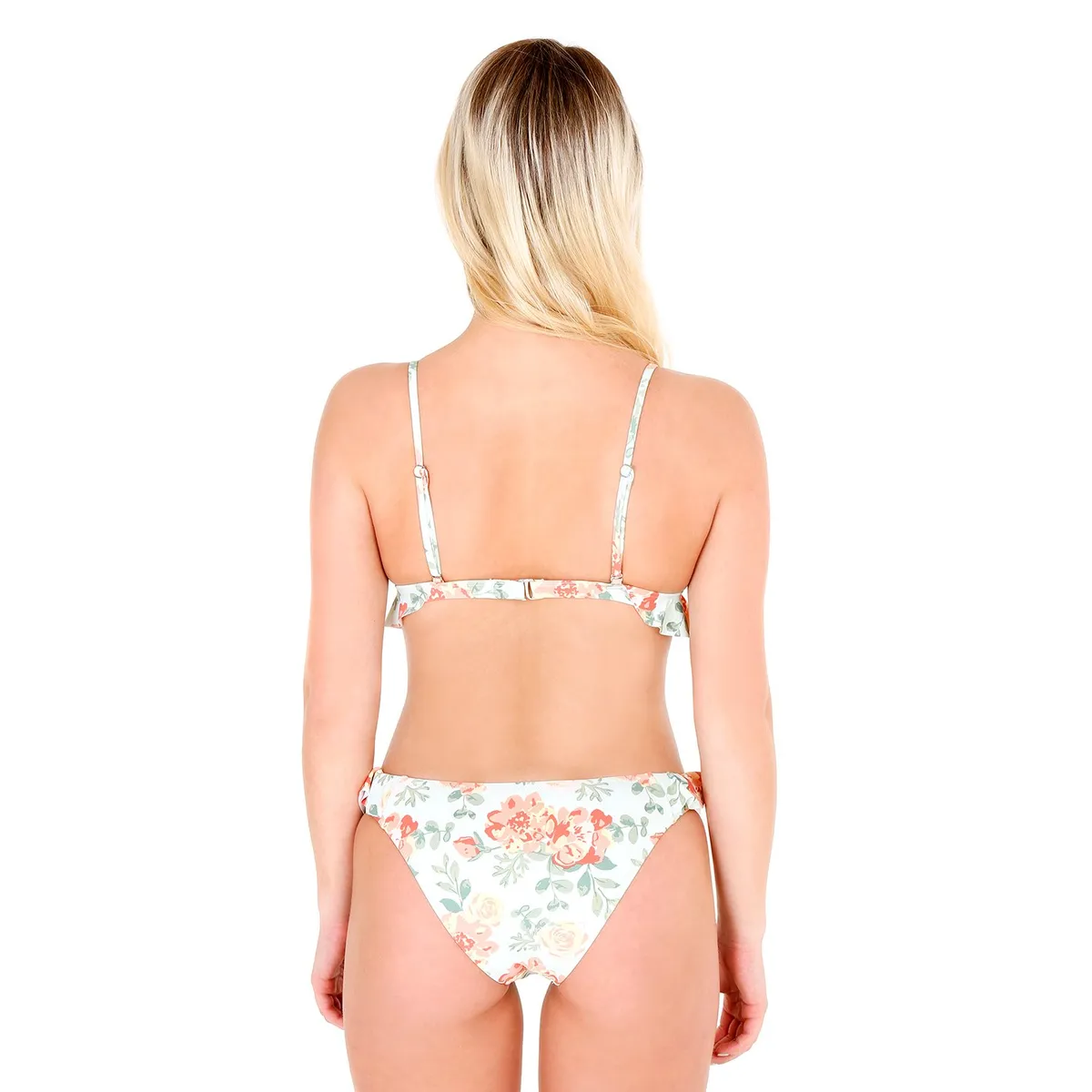 H2O WEAR - Traje de Baño Bikini Mujer con Vuelos H2O Wear Verde - Verde Arlequín