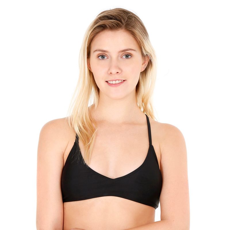 H2O WEAR - Traje de Baño Top con Vivos H2O Wear Negro Pizarra - Negro