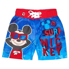 DISNEY - Traje de Baño Bebe Niño Short Mickey Rojo - Rojo