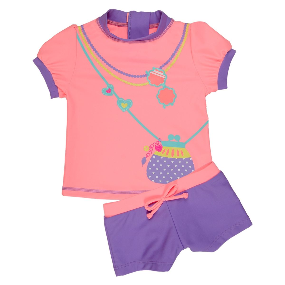 H2O WEAR - Traje de Baño Bebe Niña Set UV 50 H2O Wear Coral