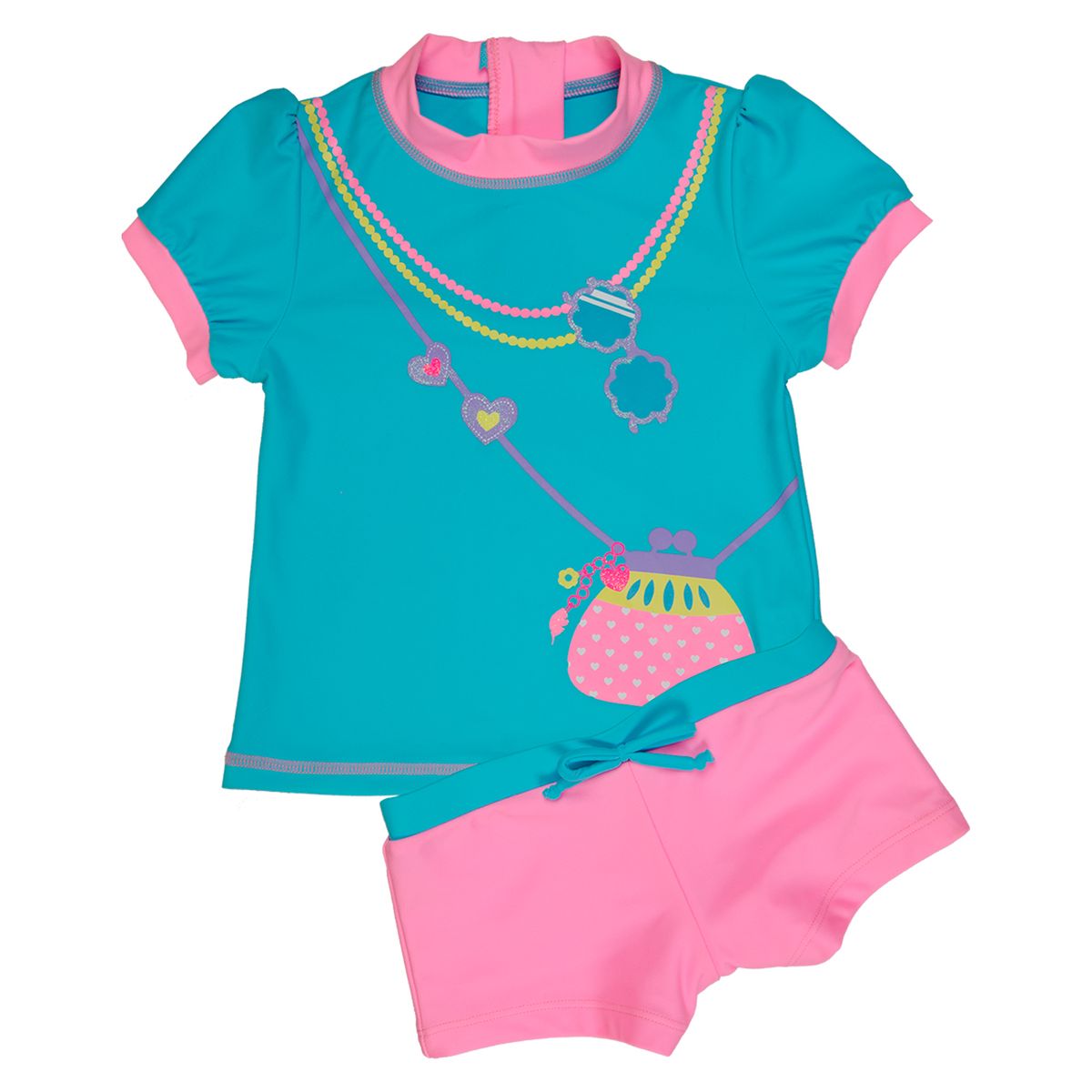 H2O WEAR - Traje de Baño Bebe Niña Set UV 50 H2O Wear Turquesa - Verde
