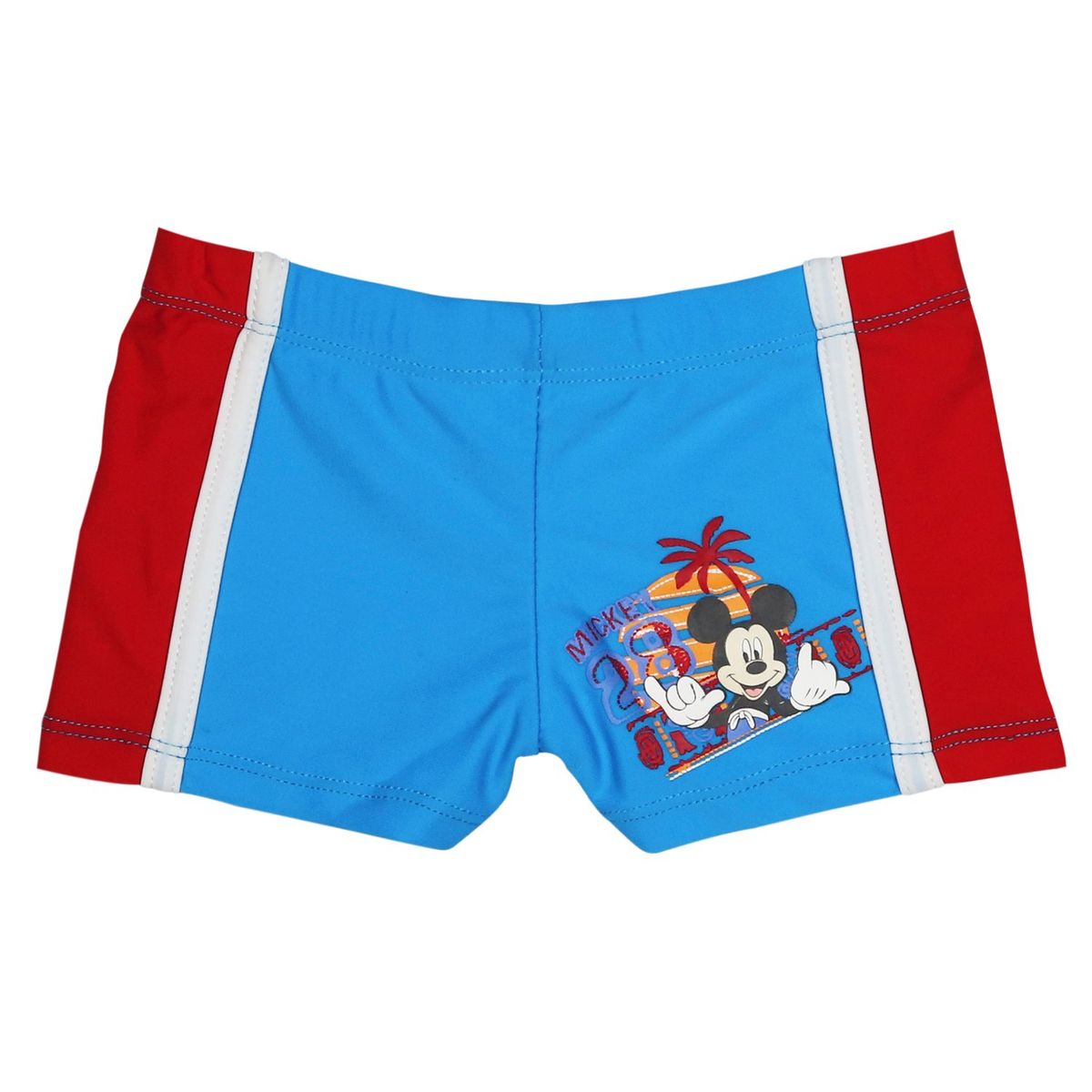 DISNEY - Traje de Baño Bebe Niño Short Disney Mickey Rojo Amaranto - Rojo