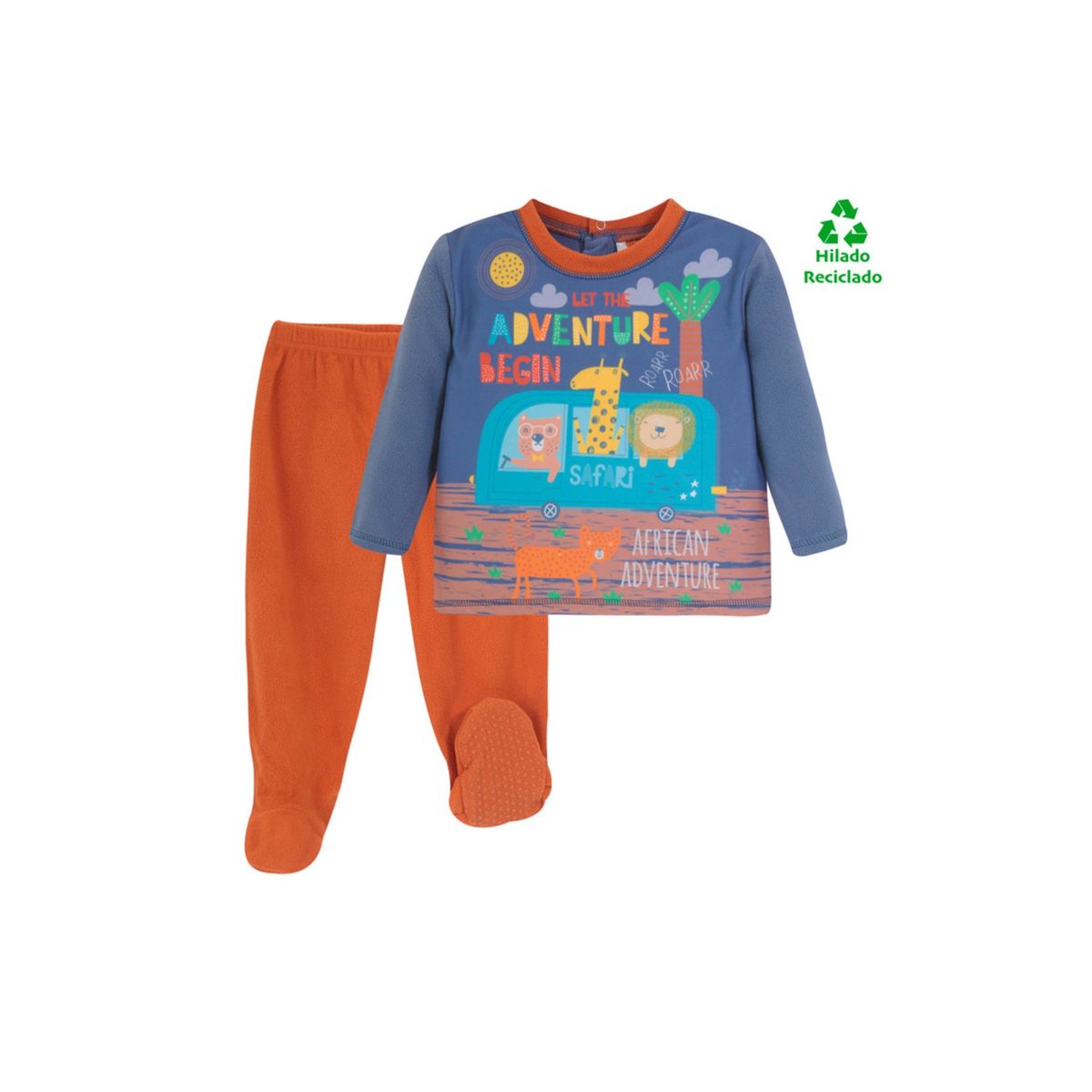 H2O WEAR - Pijama Bebé Niño Polar Sustentable H2O Wear Turquesa