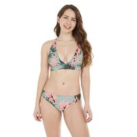 Traje de Baño Bikini Mujer Copa con Brillo Verde - Verde