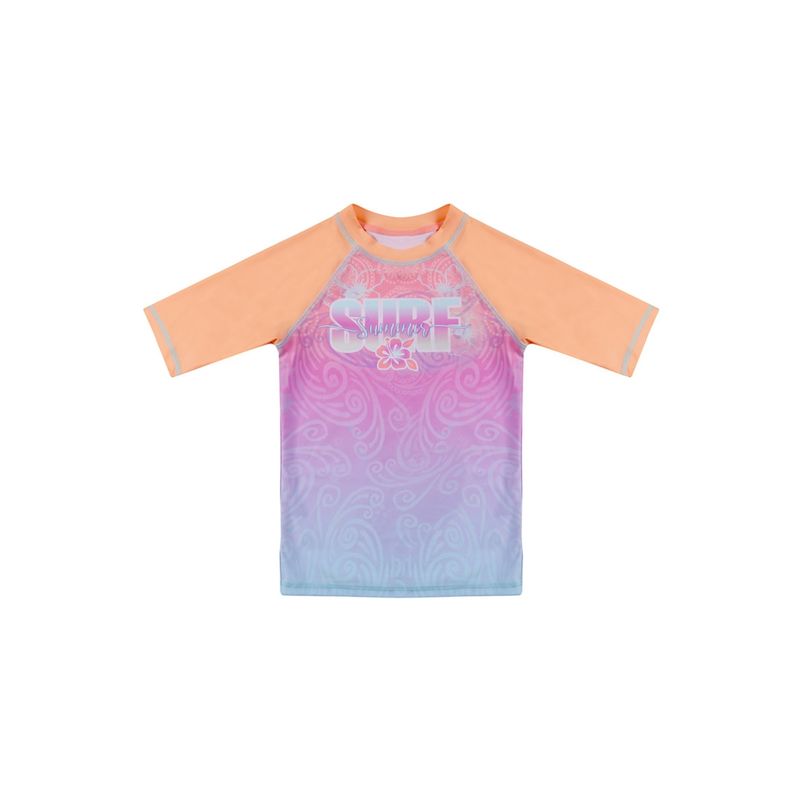 H2O WEAR - Polera Niña Manga Corta UV50 Coral H2O Wear H2O WEAR