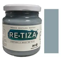 RETIZA - GRIS ACERO 250 grs. . Pintura Tizada/Vintage base agua mate decorativa