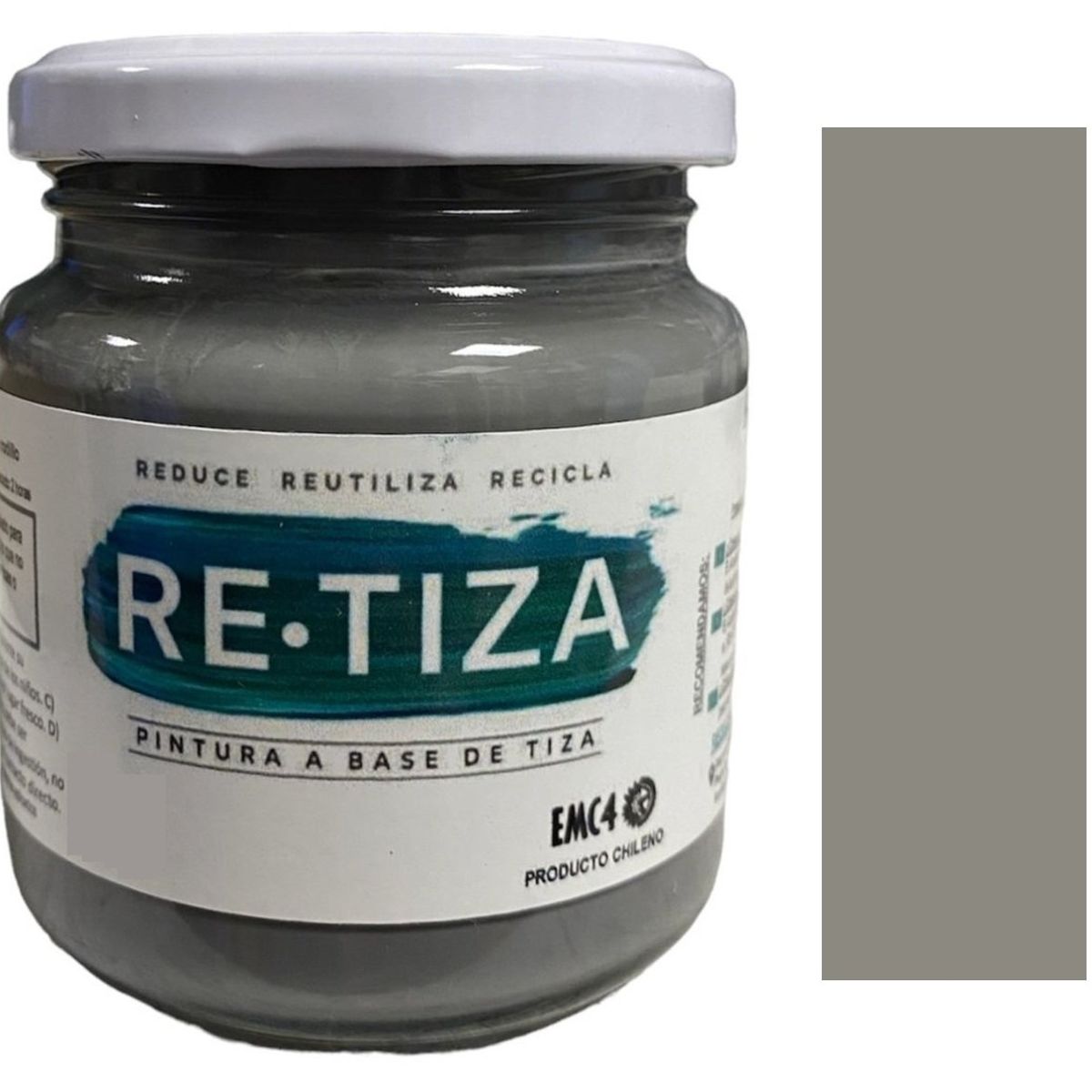 RETIZA - GRIS OSCURO-GRAFITO  250 grs. Pintura Tizada/Vintage base agua mate
