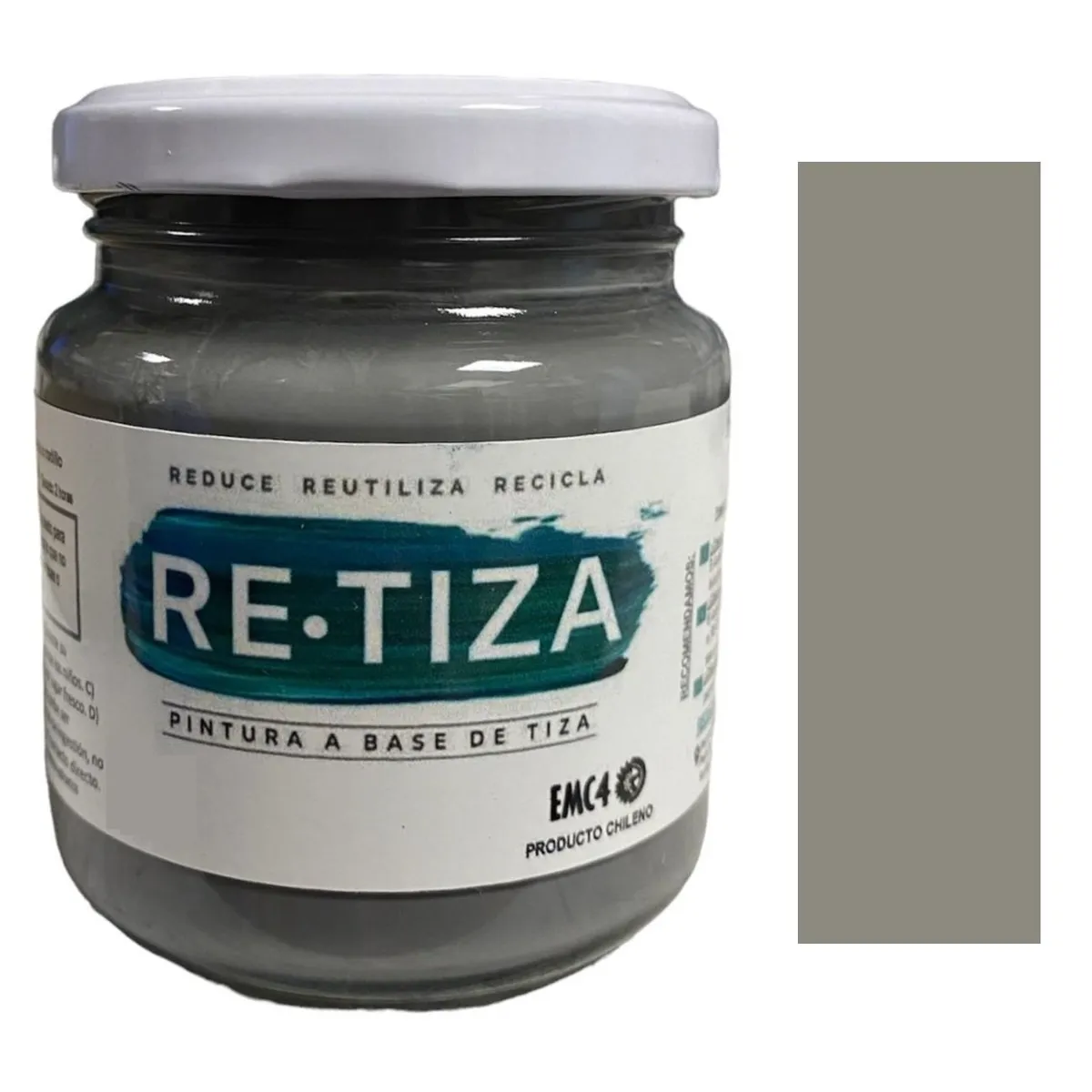 RETIZA - GRIS OSCURO-GRAFITO  250 grs. Pintura Tizada/Vintage base agua mate