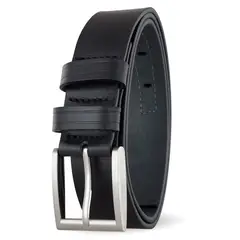 MIURA - Cinturón Cuero Genuino Murat Negro