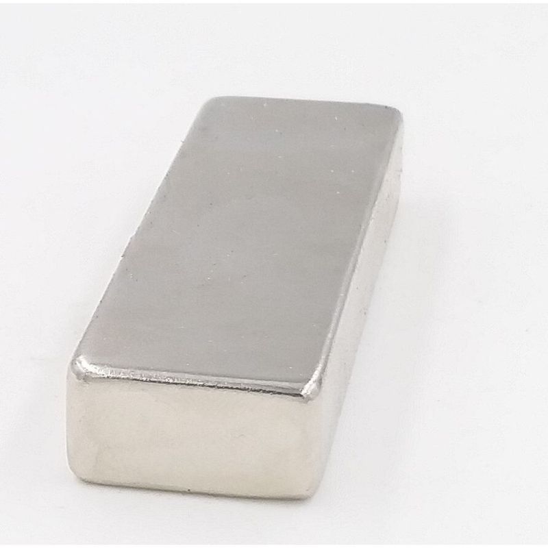GENERICO - Iman neodimio rectangular 60x20x10 milimetros 5000 gauss