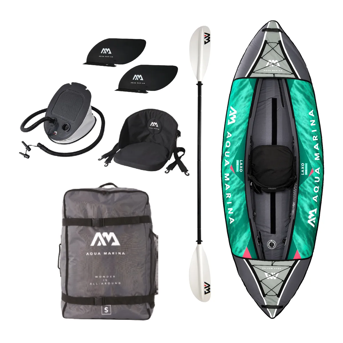 AQUA MARINA - Kayak Inflable / Kayak Laxo 1 persona Aqua Marina_.