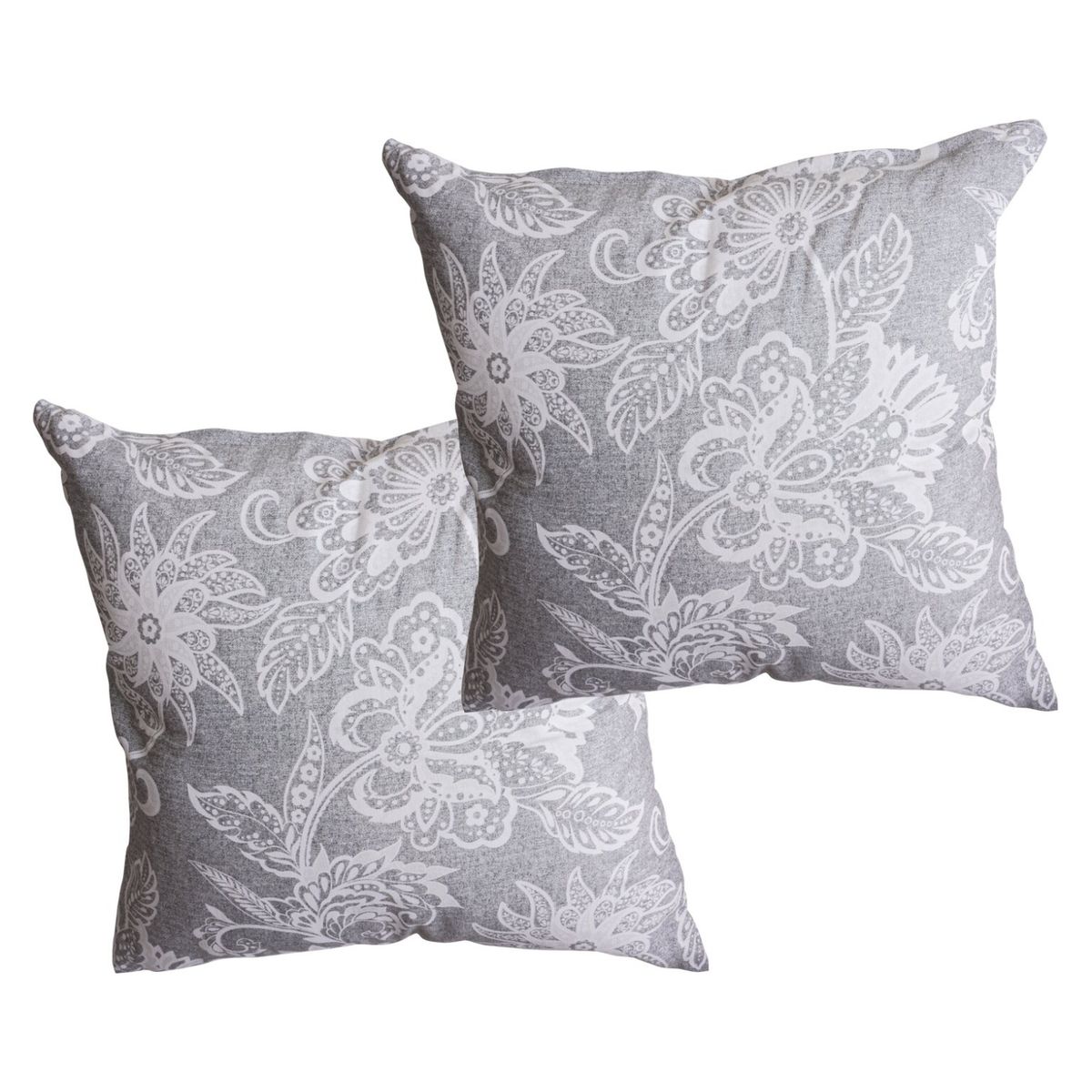 MASEL - Set 2 Cojines Terraza Lona Pami 50X50 Gris