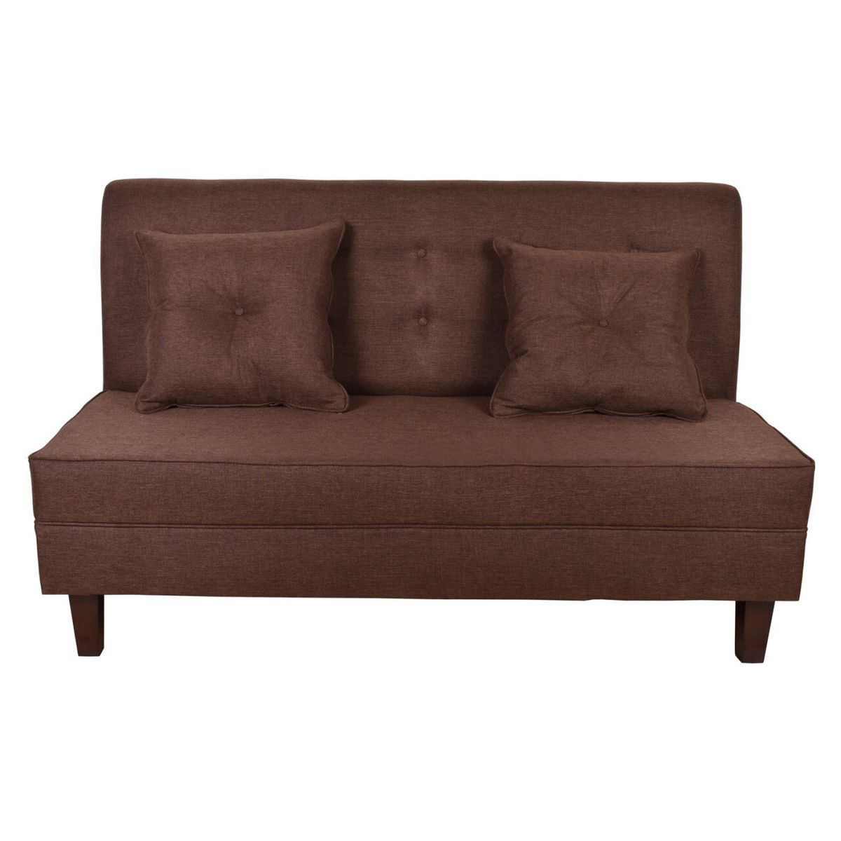 MASEL - Sofá 2 Cuerpos Urbana chocolate 150x80x95