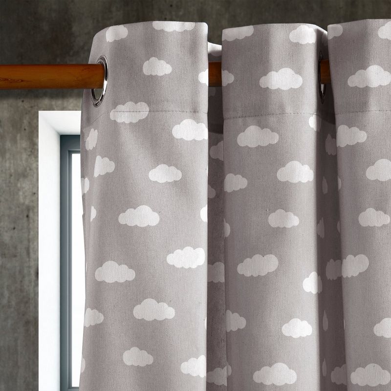 MASEL - Cortina Lona Española Nube Gris 140 X 225