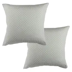 MASEL - Set 2 Cojines Lona Matilde Gris 50 X 50