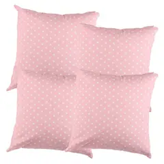 MASEL - Set 4 Cojines Lona Mini Estrellitas 50X50