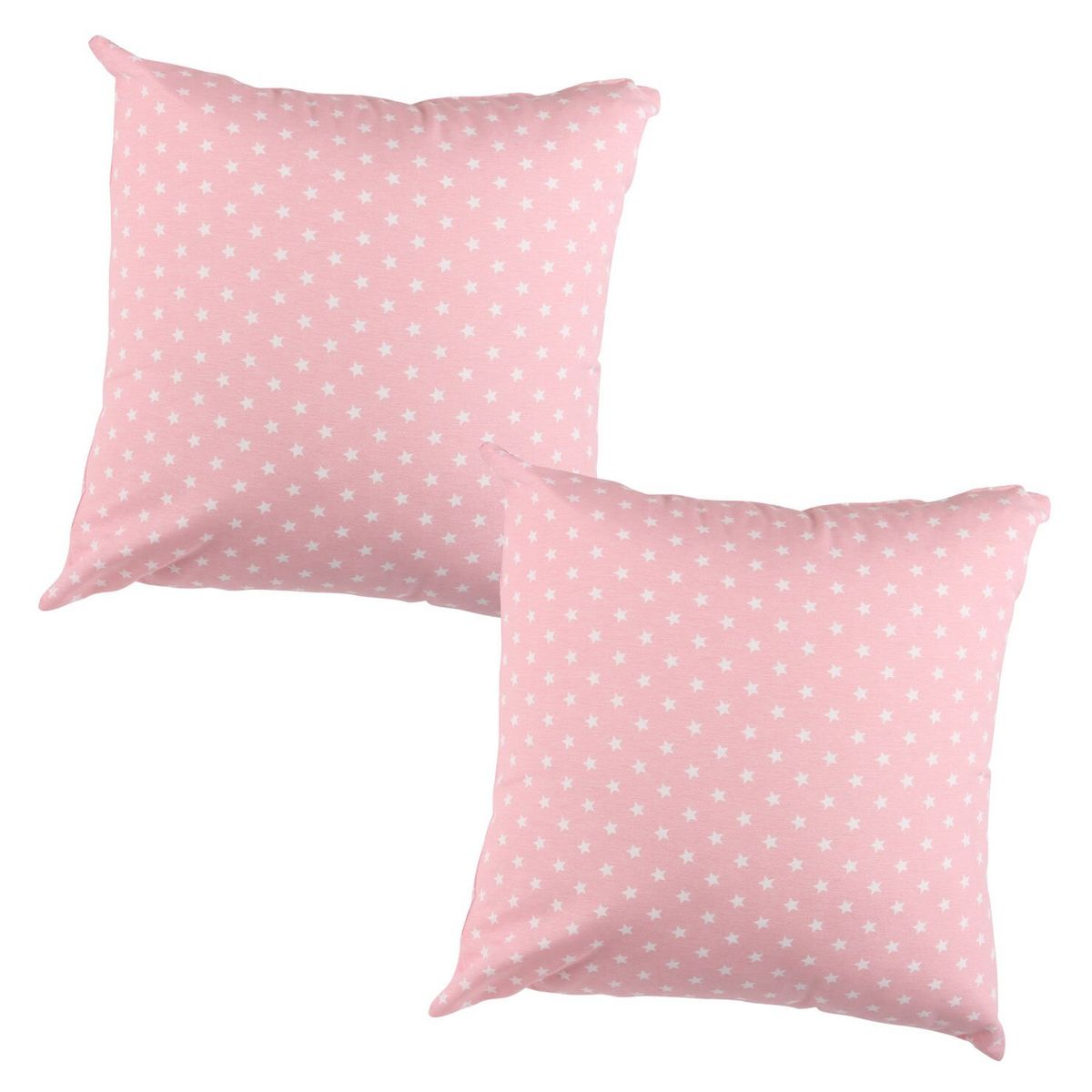 MASEL - Set  2 Cojines Lona Mini Estrellitas rosado 50X50