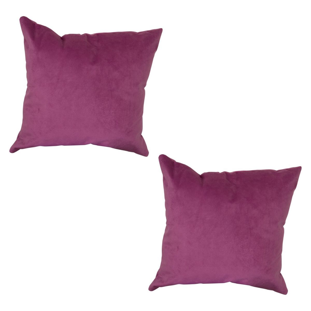 MASEL - Set 2 Cojines 40 X 40 New Velvet Palo Rosa