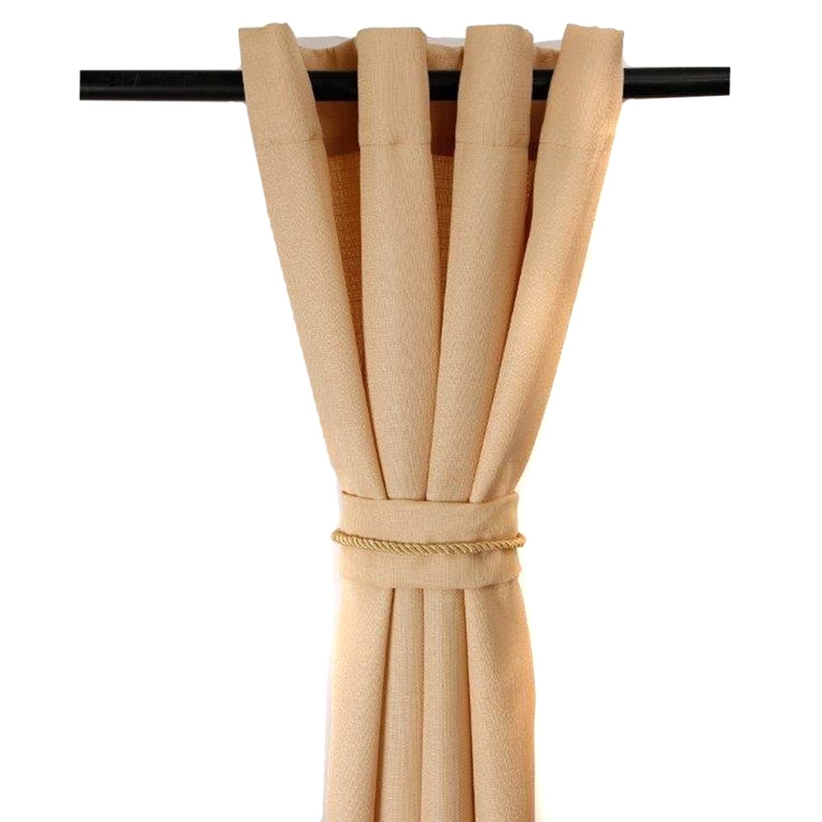 MASEL - Set Cortinas Barbara 8 Piezas Beige