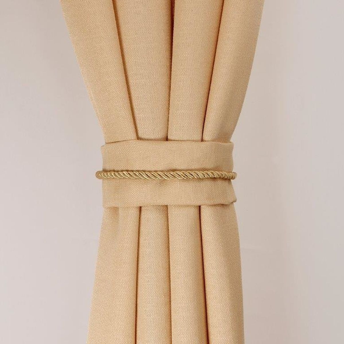 MASEL - Set Cortinas Barbara 8 Piezas Beige