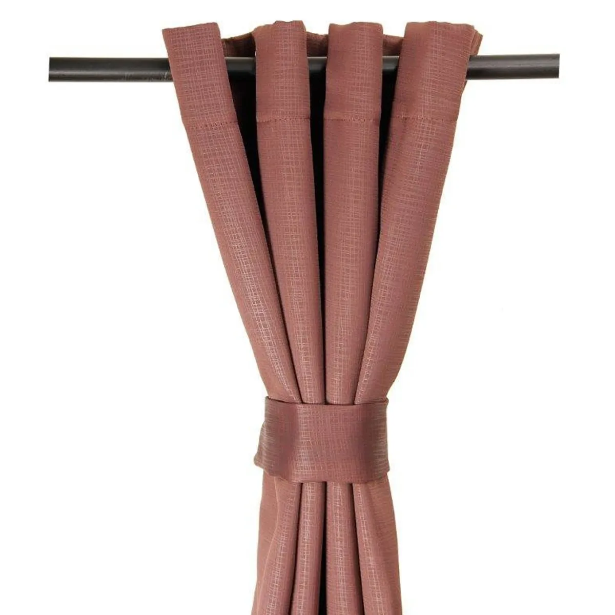 MASEL - Set 2 Cortinas Embossed Chocolate