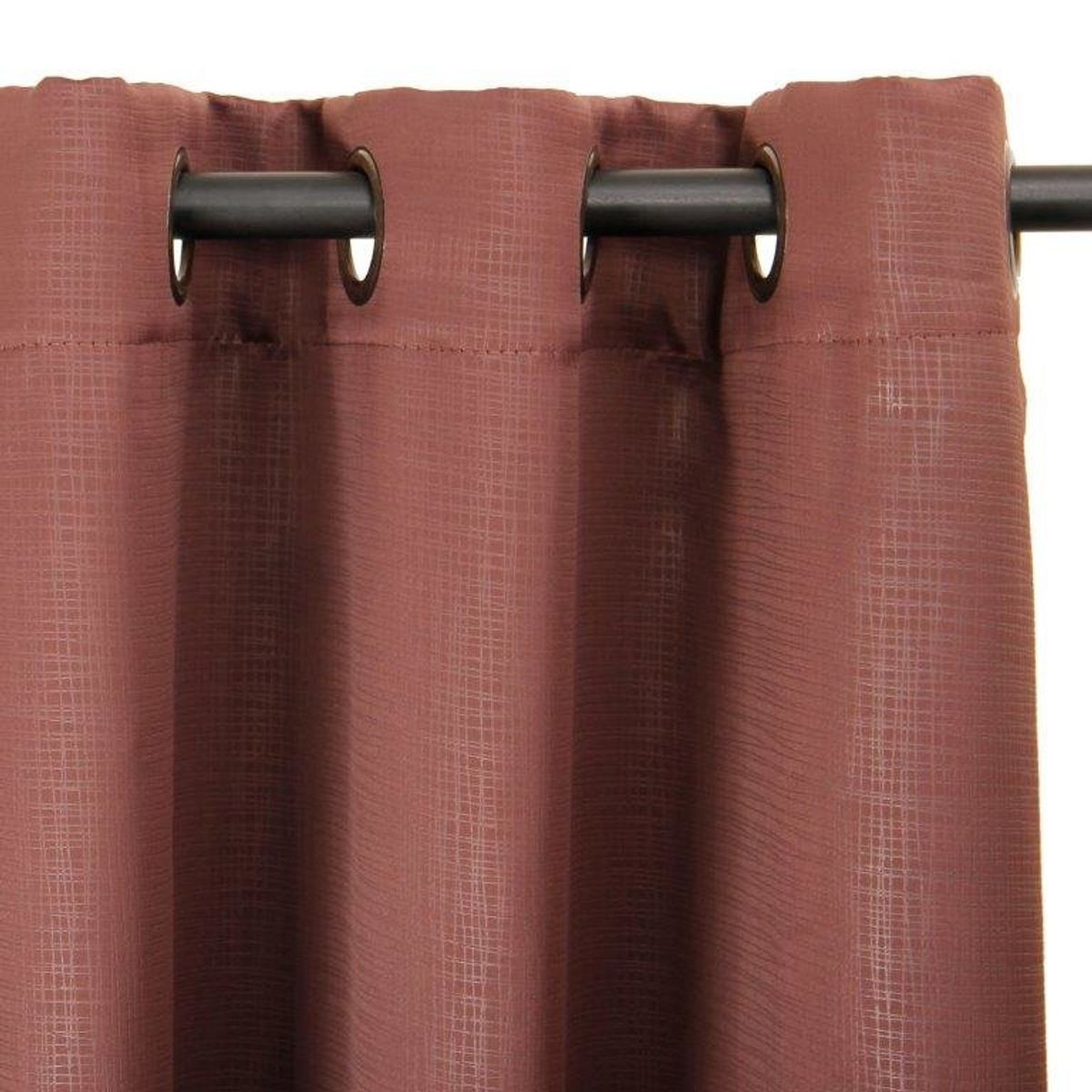 MASEL - Set 2 Cortinas Embossed Chocolate