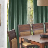 Cortina Felpa New Velvet Verde Botella 140 X 220