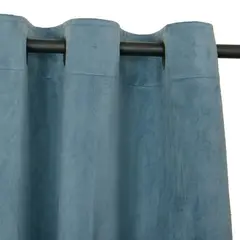MASEL - Cortina Felpa New Velvet Petroleo 140 X 220