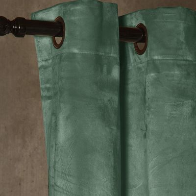 Imagen 2 del producto Cortina Felpa New Velvet Verde Botella 140 X 220