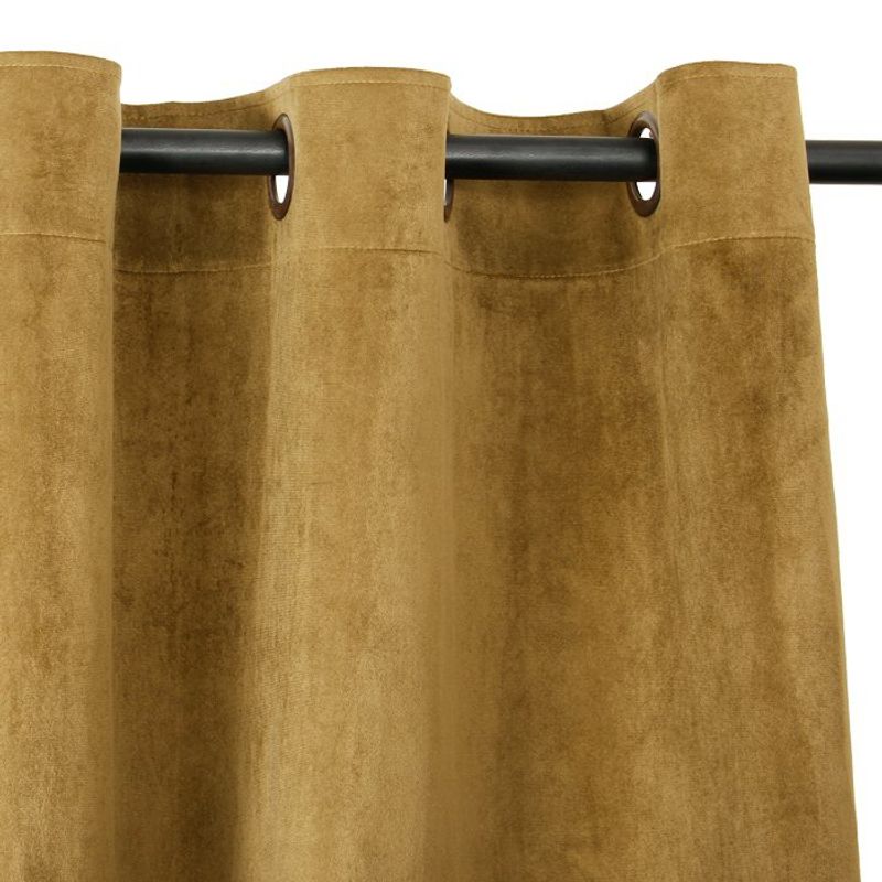 MASEL - Cortina Felpa New Velvet Tabaco 140 X 220