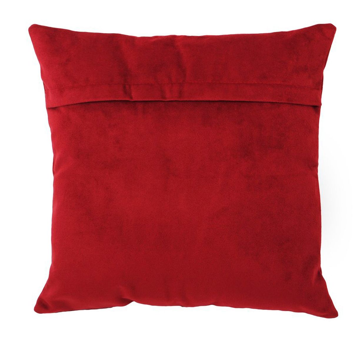 MASEL - Set 2 Cojínes Felpa Velvet Burdeo