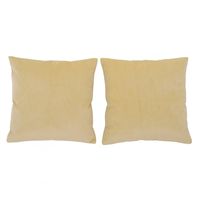 Set 2 Cojines Felpa Velvet Beige