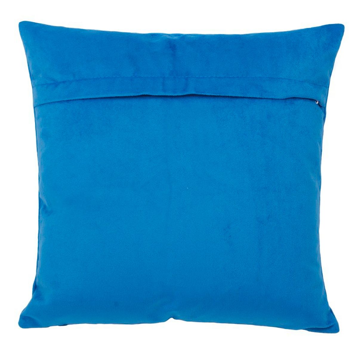 MASEL - Set 2 Cojines Felpa Velvet Azul Rey