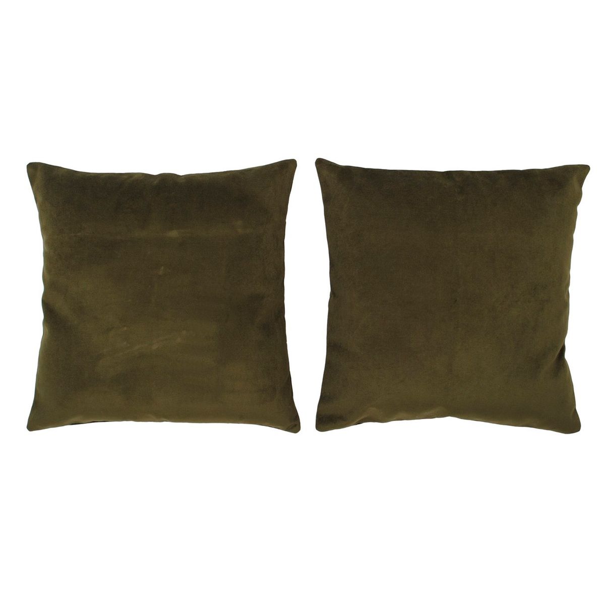 MASEL - Set 2 Cojínes Felpa Velvet Chocolate